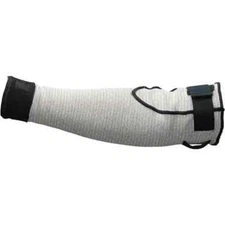 KleenGuard Size Universal, White/Black Dyneema Cut Resistant Sleeve 18" Long ...