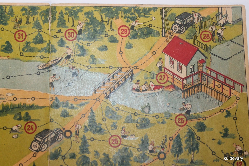  antique board game USSR Russian Pioneer Propaganda Communist Toy soviet  - Image 3 of 4