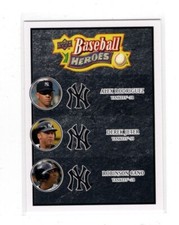 2008 Upper Deck Heroes Black #188 Alex Rodriguez/Derek Jeter/Robinson Cano