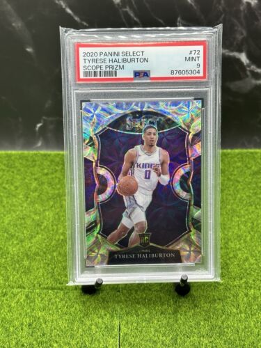 2020 Panini Select Tyrese Haliburton #72 RC Scope Prizm PSA 9 Kings