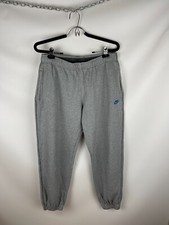 Nike vintage y2k grey sweat track pants swoosh embroidered
