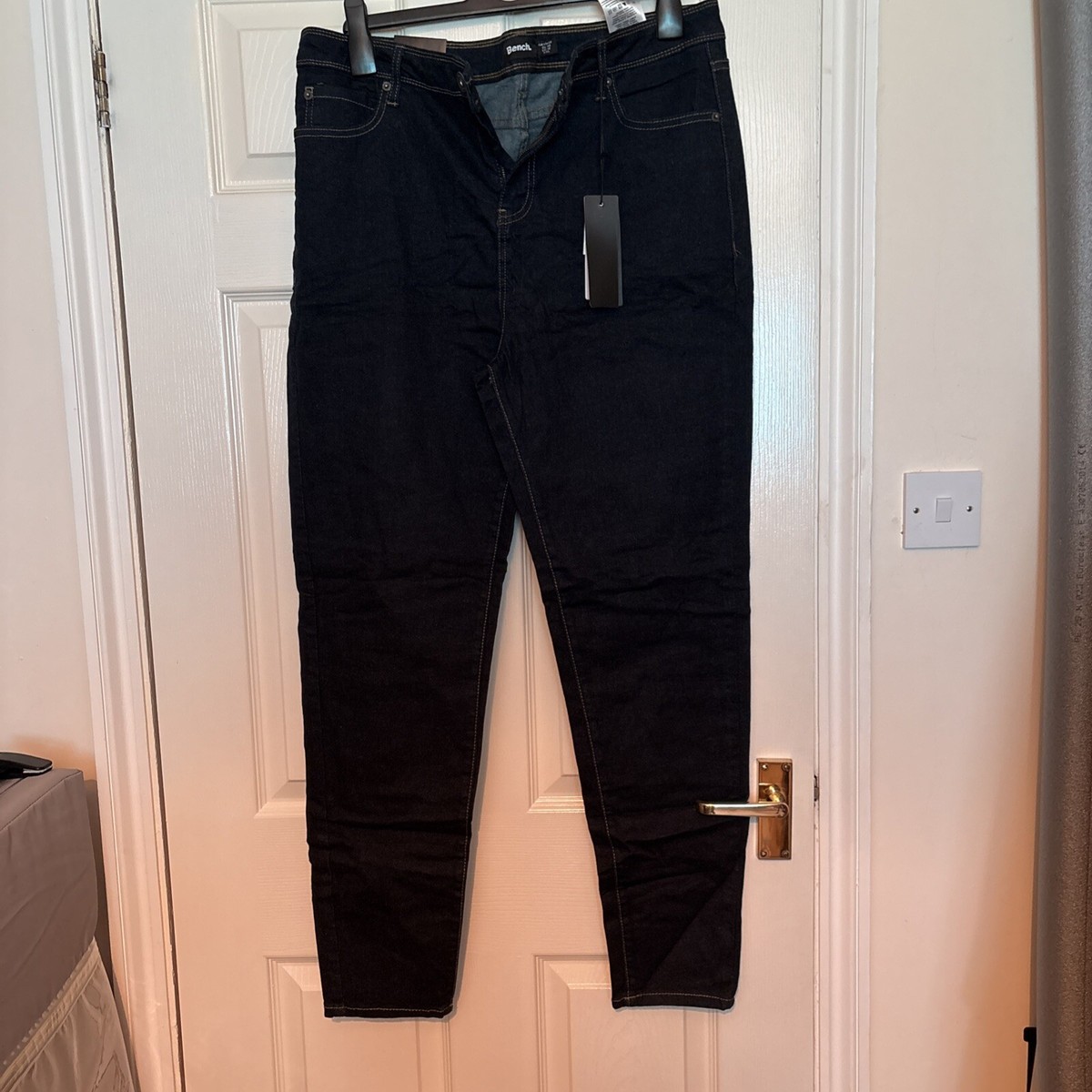 Bench Denim Ladies Jeans Size 18 Ink Wash Fay Skinny Fit Regular