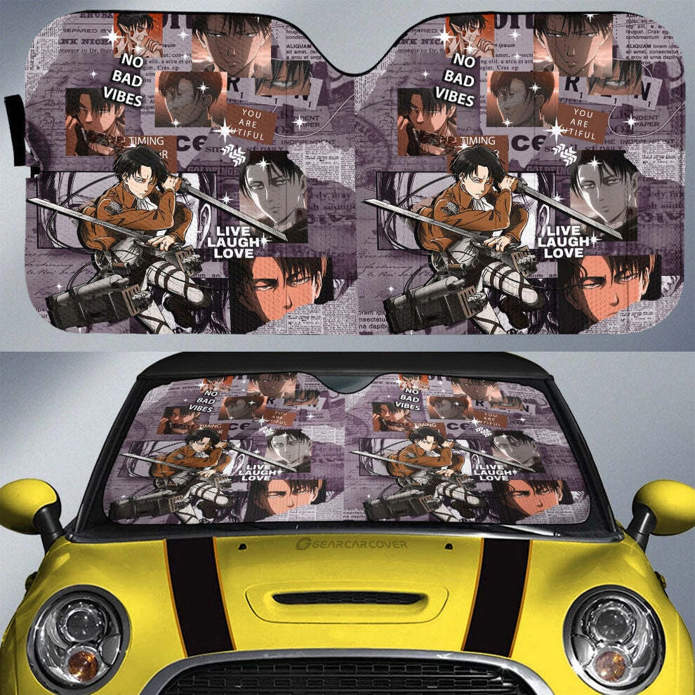 Levi Ackerman Car Sun Shade Custom Vehicle Interior Accessories