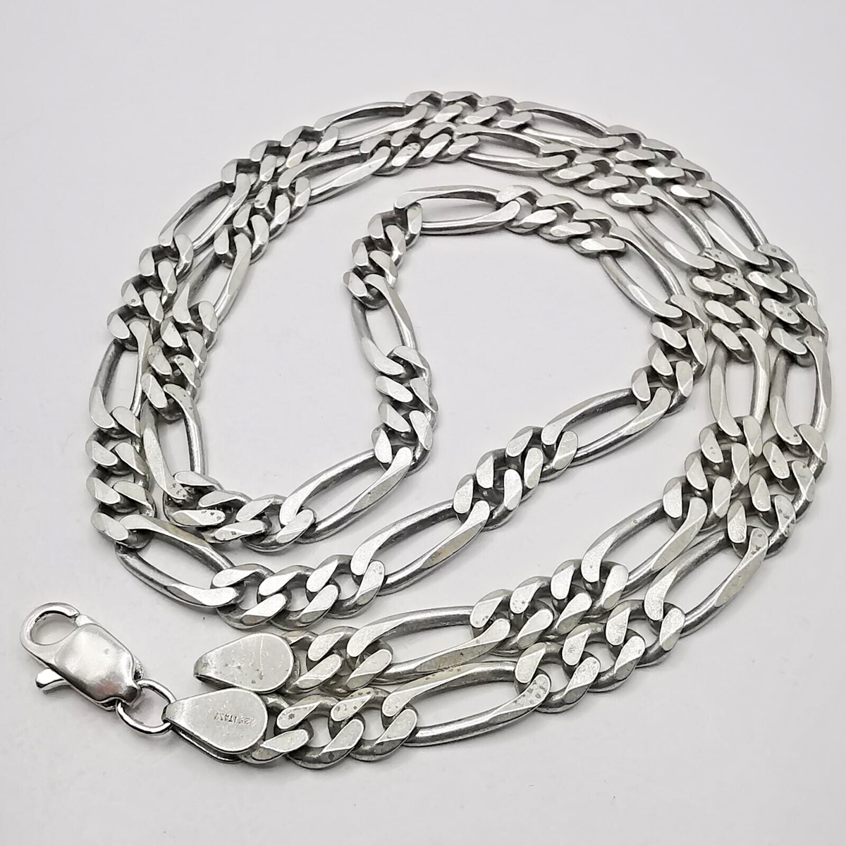 Huge Vintage Unusual 925 Sterling Silver Chain Necklace Huge Vintage Unusual 925 Sterling Silver Chain Necklace