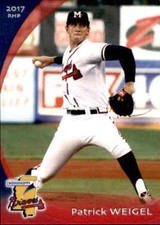 2017 Mississippi Braves Grandstand #34 Patrick Weigel Camarillo California Card