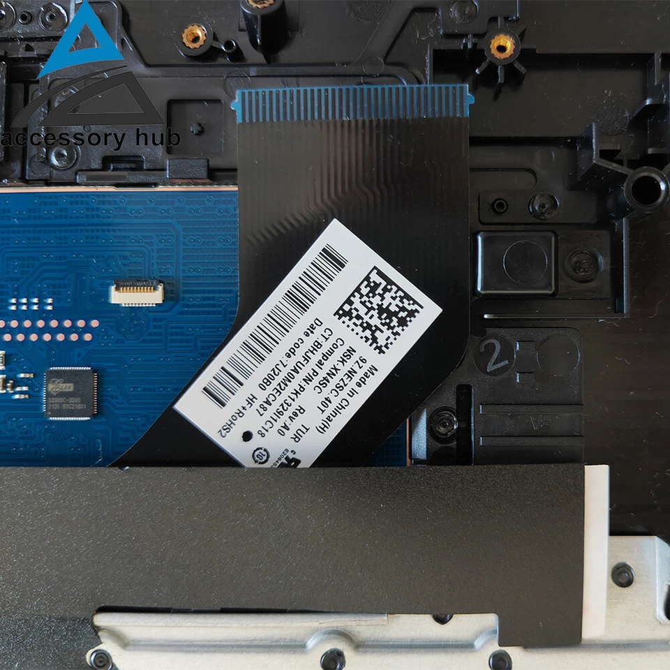 Reposamanos teclado no retroiluminado panel táctil para HP 17-BY 17-CA L92780-001 negro EE. UU. Foto 4 de 4