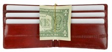 New EEL SKIN Men's Money Clip/Latch/Spring type Holder Slim/Thin Bifold WALLET