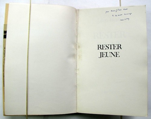 Rester jeune 1965 envoi Léon Binet rajeunissement vieillissement centenaire - Picture 4 of 12