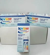 Icy Hot Orignal Pain Relieving Cream 3 oz WORKING INSTANTLY 3PK