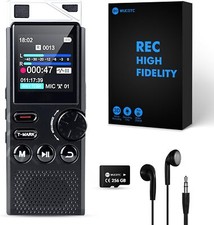 264GB High Capacity Digital Voice Recorder, Voice Activated Recorder for