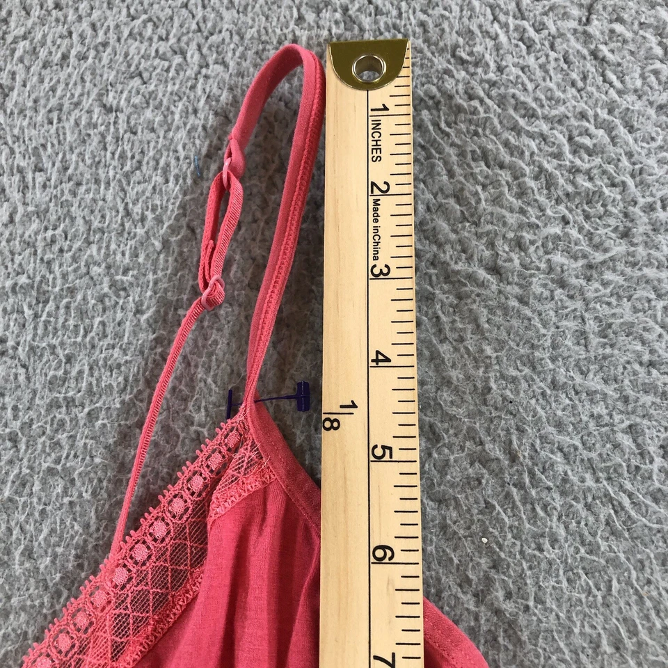 Pink Women Small Babydoll Dress Nightgown Y2K Coquette Cottagecore Bow Lacy - Image 4 of 4