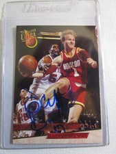 Signed AUTOGRAPHED 1993 Ultra #253 Scott Brooks Houston Rockets