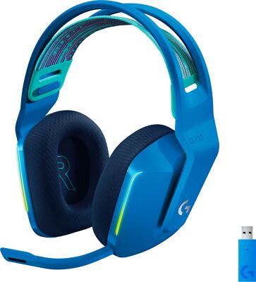 Logitech - G733 LIGHTSPEED Wireless Gaming Headset for PS4, PC - Blue