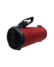 Loud Red Portable Bluetooth Speaker With FM Radio Aux Inputs  SD Card