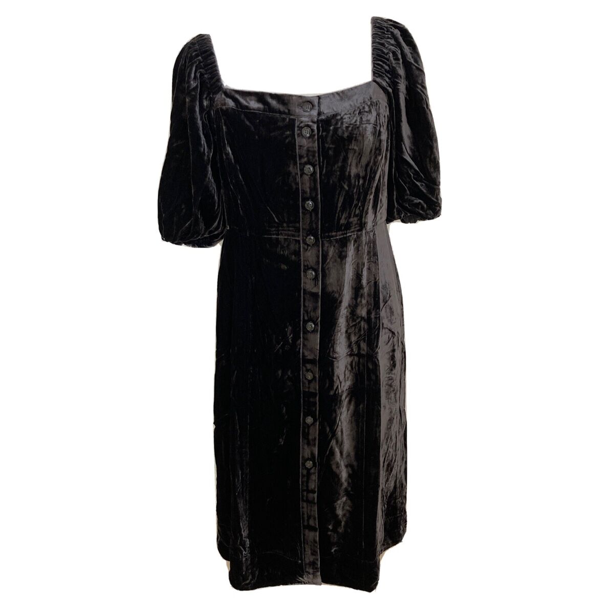 J Crew Puff-sleeve velvet dress in black NWT Sizes 6, 8, 10 J Crew Puff-sleeve velvet dress in black NWT Sizes 6, 8, 10