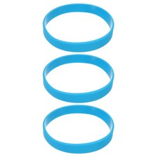 3Pcs Bracelets Wristbands 1/2 Inch Width 8" Length Light Blue