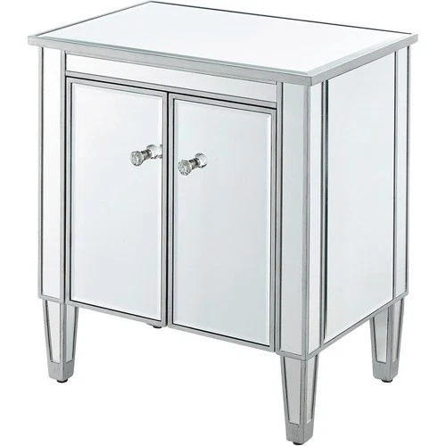 Elegant Lighting MF72020 Reflexion End or Side Table Antique Hand Painted Silver - Picture 7 of 11