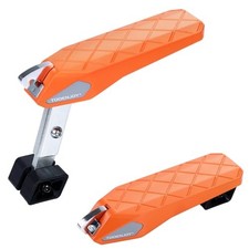 Folding Car Door Step Vehicle Pedal Ladder for Roof Access, Universal Orange