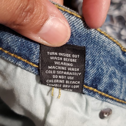 RSQ Loose Jeans Youth Size 18 Blue Denim Skate Skater Outdoor School Grunge New - Picture 10 of 10