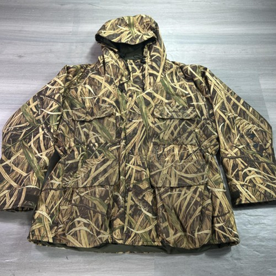 #ad VINTAGE Cabela#x27;s Parka Coat Mens XL Camo Gore Tex Thinsulate Hunting USA 90s $88.88
