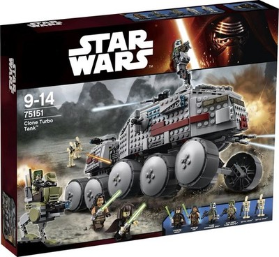   Star Wars- Clone Turbo Tank Neu 903 Teile 