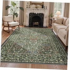 5x7 Area Rugs for Living Room, Floral Rug Machine Washable Non Slip, Vintage