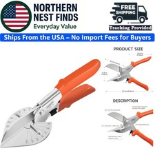 Versatile Miter Shears for Professionals - Adjustable Angles  Safety Features