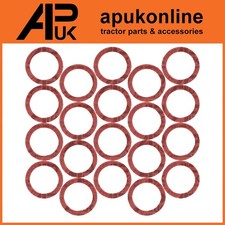 20x Bowl Type Fuel Tap Gasket Fibre Washer for Massey Ferguson TE20 TED Tractor