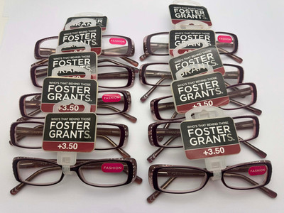 10 Paar Foster Grant Lesebrillen - Diamanten +3,50 - Großpackung Restposten