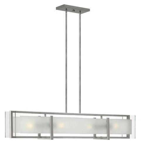 Hinkley Lighting 3996 Nickel 4-Light Chandelier From The Latitude Collection - Picture 1 of 5