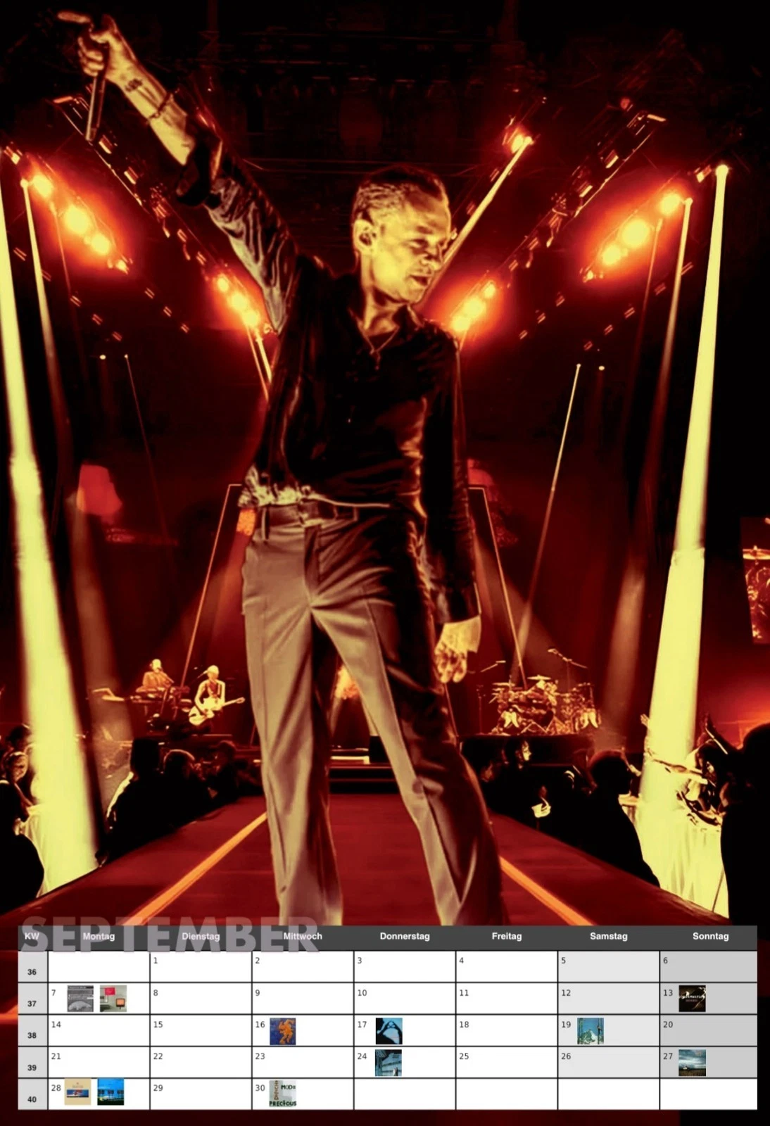 Depeche Mode A3 Wall Calendar 2026