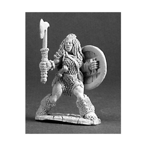 Reaper Dark Heaven Metal 28mm Jadeah - Female Half-Orc Barbarian Pack New
