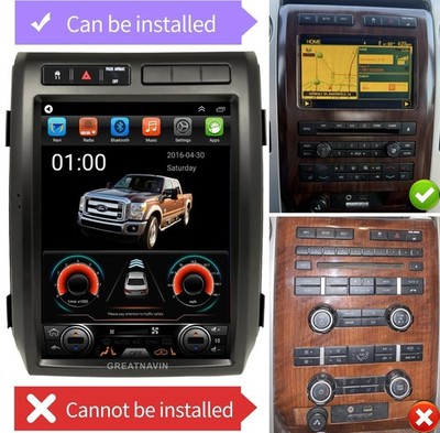 12.1 Car Radio For Ford F150 2009-2012 Apple Carplay Stereo Navi Tesla style GPS
