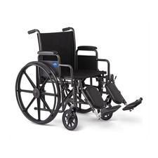 Guardian K1 Manual Wheelchair 16in Swing-Back Arms Elevating Legs Black 300lb