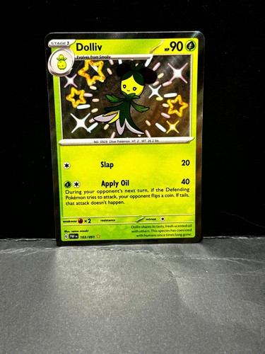 Dolliv 103/091 Shiny Rare Paldean Fates Pokemon Holo Lightly Played