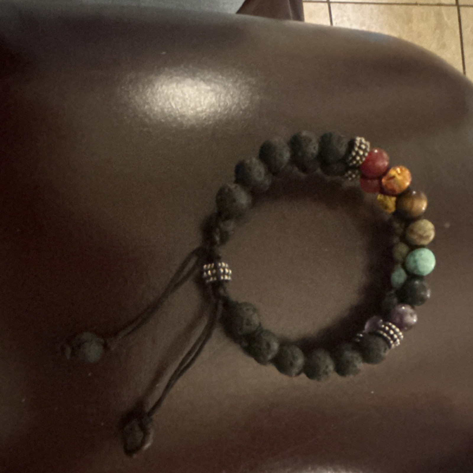 Handcrafted Multicolor Beaded Gemstone Bracelet A… - image 4