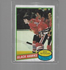 1980-1981 TOPPS HOCKEY DAVE HUTCHISON #78