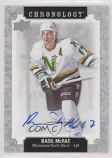 2018-19 Upper Deck Chronology Franchise History Basil McRae #FH-MN-BM Auto 3vx