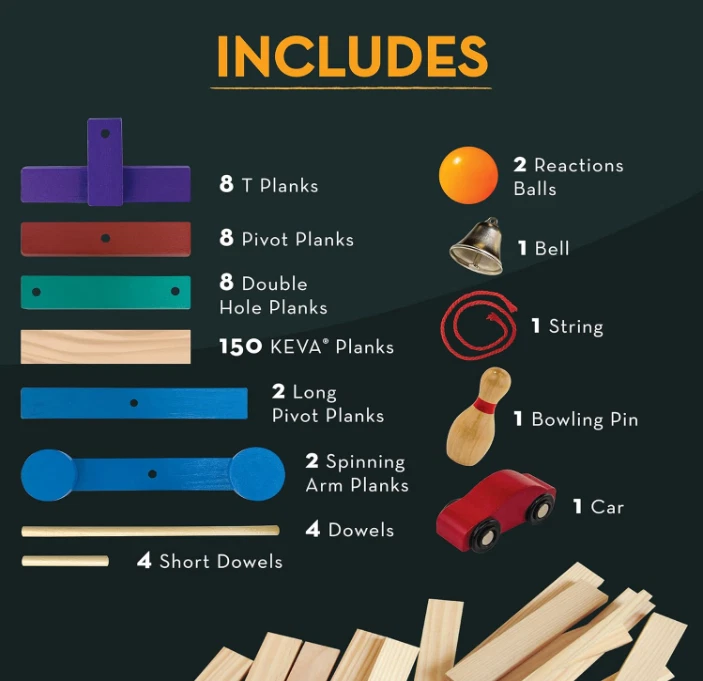 MindWare KEVA Contraptions Reactions Planks Building Toy - Image 3 of 4