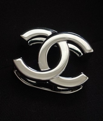 CHANEL 26S Matthieu Blazy CC Logo Scarf Ring Silver Brand New w