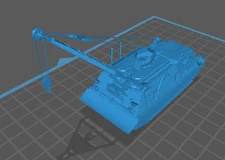 3D-printed 1/72 US M88A2 HERCULES armored repair vehicle  Model Kit  Uncoated