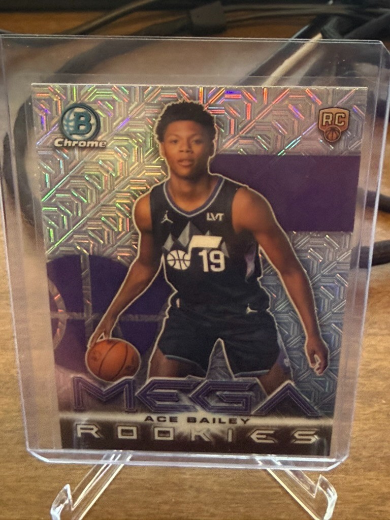 2025-26 Bowman Chrome ACE BAILEY RC Mega Rookies MOJO REFRACTOR #MR-5 SP JAZZ