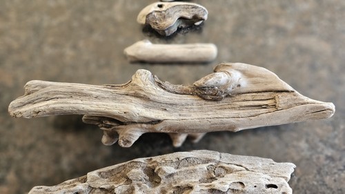 9 Stk. Treiholz Figuren Skulpturen Fische - Bild 7 von 8