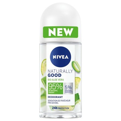 96,50 /L - 6er Pack  Nivea Deo Roll-On Naturally Good   Aloe Vera   50 ml