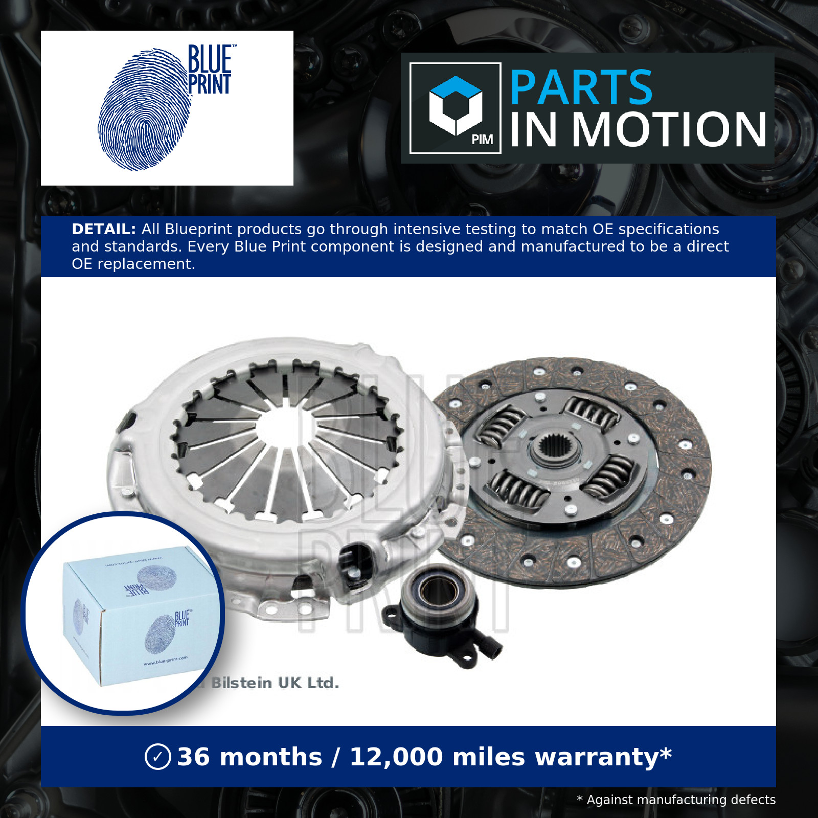 Clutch Kit 3pc (Cover+Plate+CSC) fits SUBARU TREZIA 1.4D 2011 on 1ND-TV 225mm