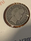 1901 No Mint Mark Visible - Barber Silver Dime 10c - Exact Coin Imaged