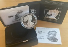 USA: American Eagle One Ounce Silver Proof Coin 2024, Mint S, Silber