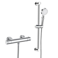 Thermostatic Shower Fittings with Shower Set, Wall Shower Fittings Complete Set Dus...