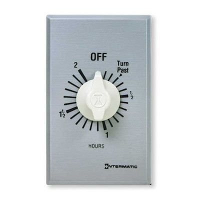 Intermatic Ff2h Timer,Spring Wound,2 Hr,Spst,Silver