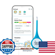 Kinsa Smart Fever Digital Medical Thermometer Baby Kid Adult FDA Cleared Accurat